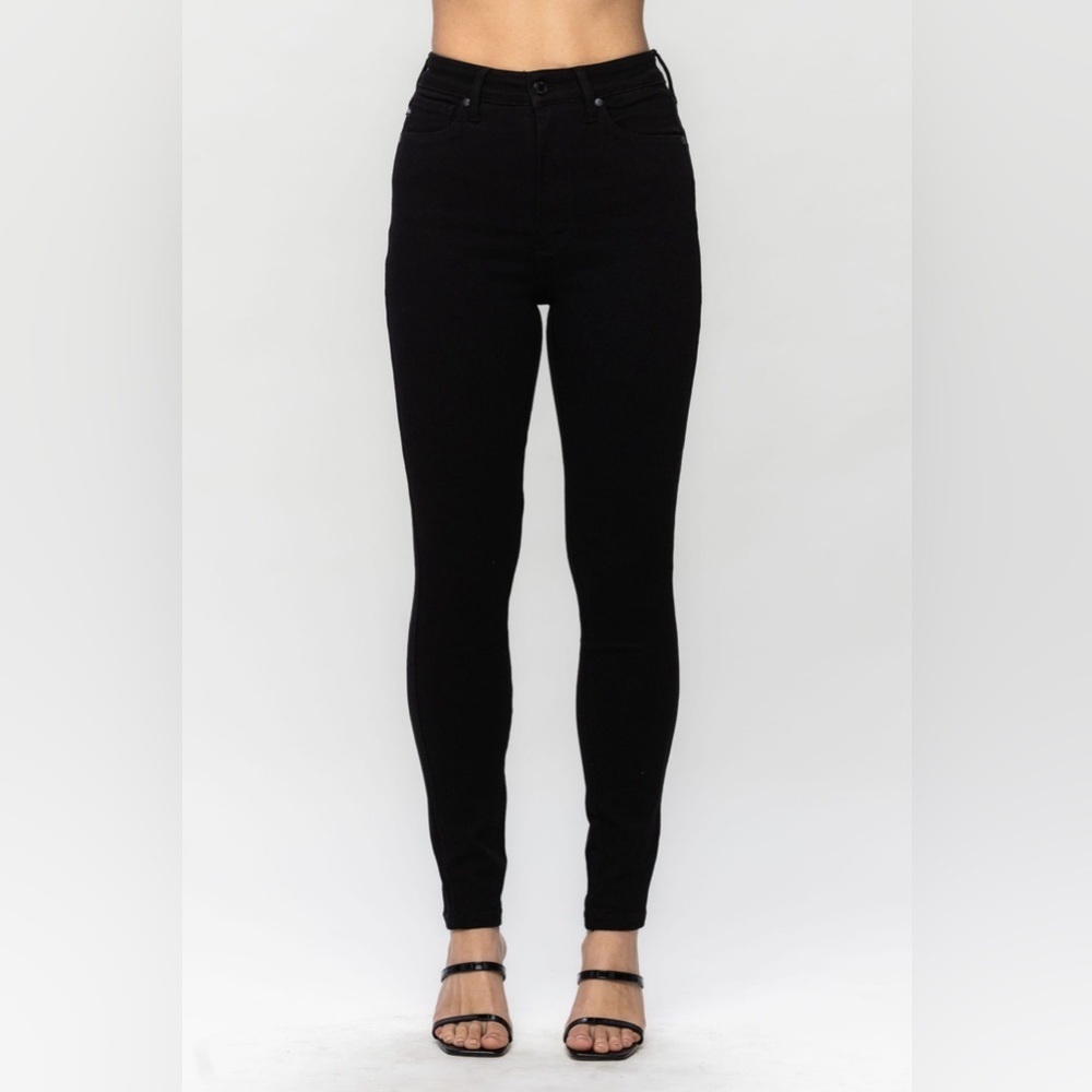Judy Blue Black High-Waist Tummy Control Skinny Jeans-88757 size 3/26